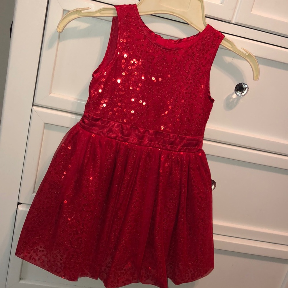 Sparkly red dress
